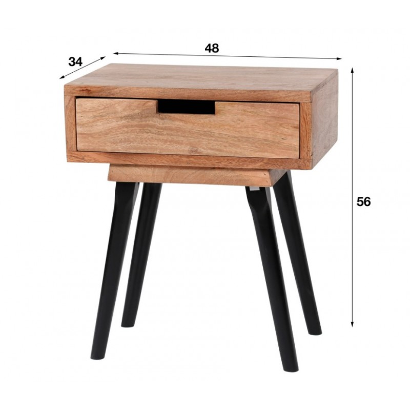 ZI Bedside table Gobi 1 drawer